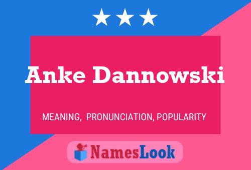 Anke Dannowski Namensposter