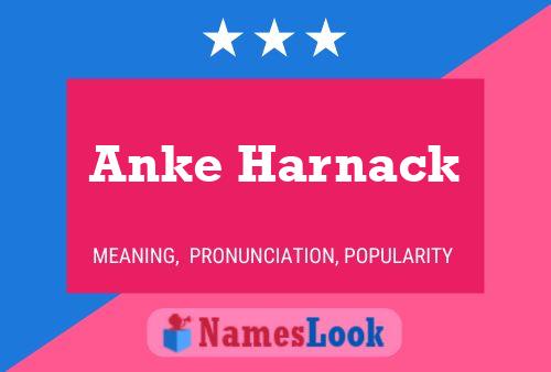 Anke Harnack Namensposter