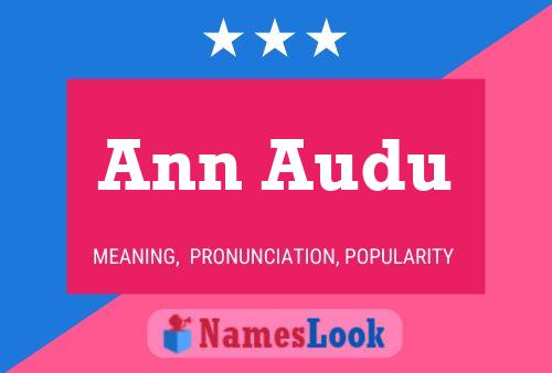 Ann Audu Namensposter