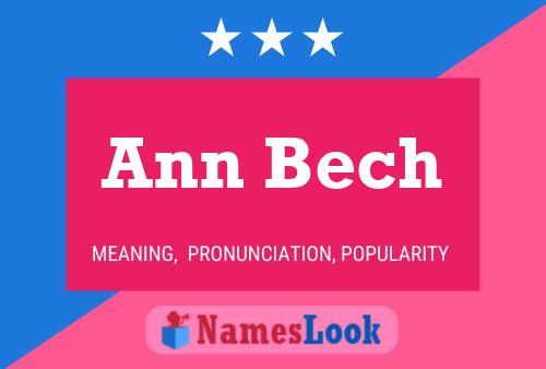 Ann Bech Namensposter