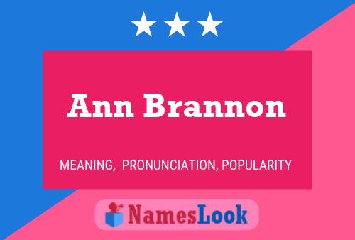 Ann Brannon Namensposter