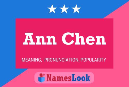 Ann Chen Namensposter