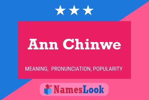 Ann Chinwe Namensposter