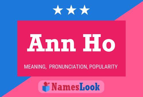 Ann Ho Namensposter