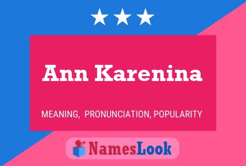 Ann Karenina Namensposter