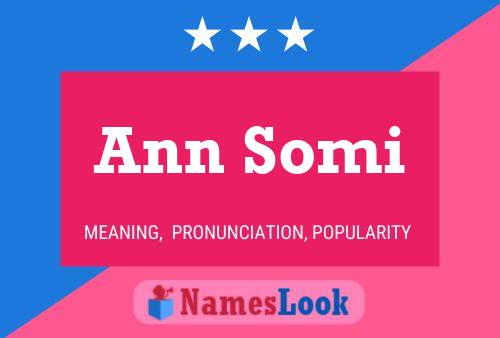 Ann Somi Namensposter