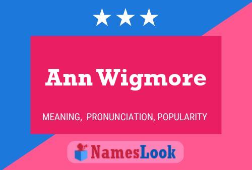 Ann Wigmore Namensposter