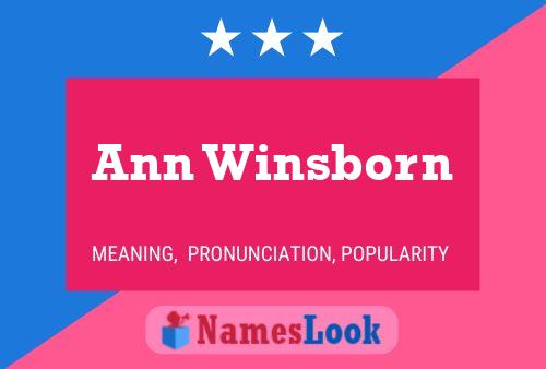 Ann Winsborn Namensposter