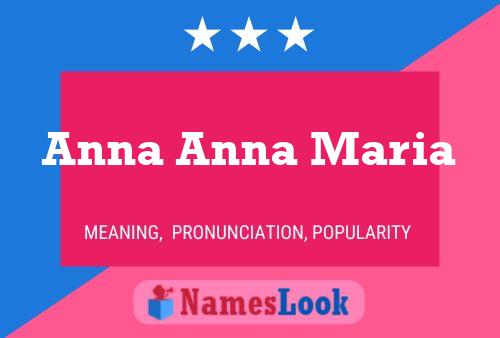 Anna Anna Maria Namensposter