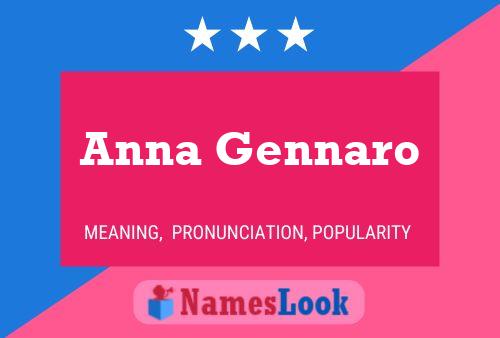 Anna Gennaro Namensposter