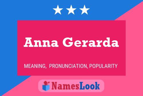 Anna Gerarda Namensposter