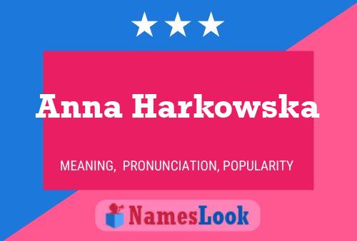 Anna Harkowska Namensposter