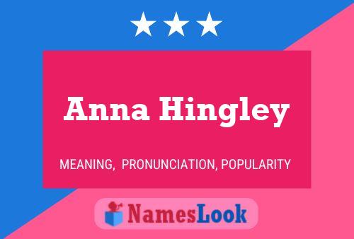 Anna Hingley Namensposter