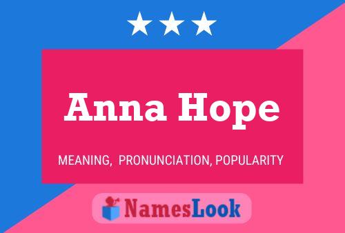 Anna Hope Namensposter