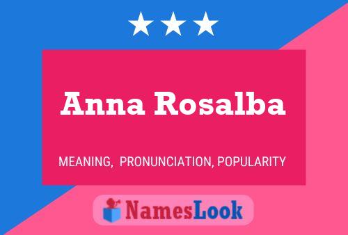 Anna Rosalba Namensposter