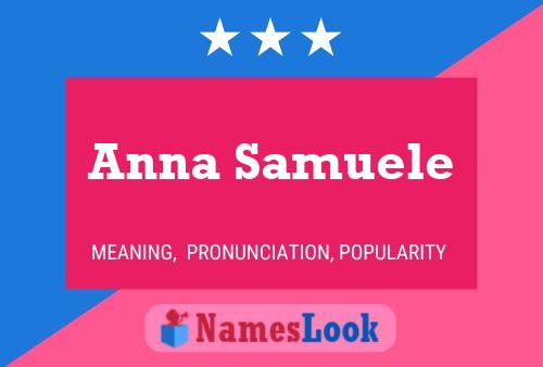 Anna Samuele Namensposter