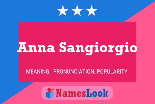 Anna Sangiorgio Namensposter