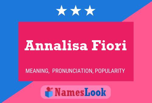 Annalisa Fiori Namensposter