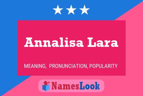 Annalisa Lara Namensposter