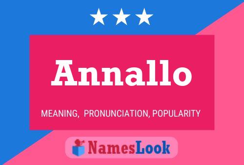 Annallo Namensposter