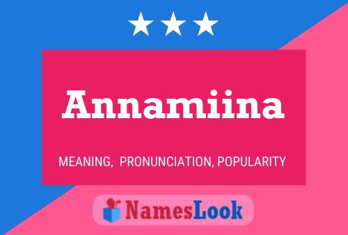 Annamiina Namensposter