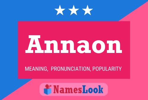 Annaon Namensposter