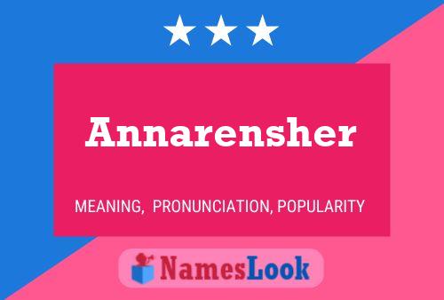 Annarensher Namensposter