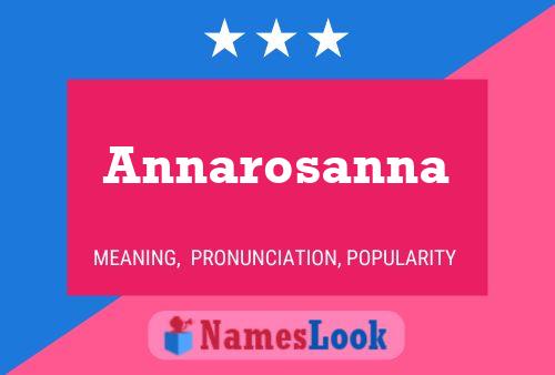 Annarosanna Namensposter