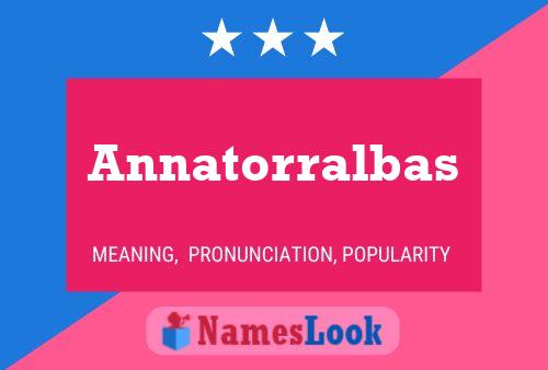 Annatorralbas Namensposter