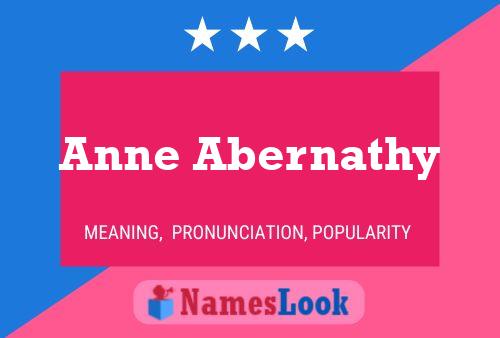 Anne Abernathy Namensposter