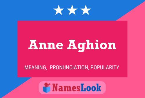 Anne Aghion Namensposter