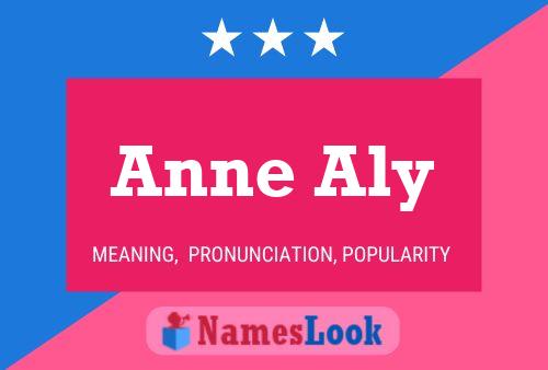 Anne Aly Namensposter