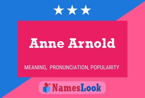 Anne Arnold Namensposter