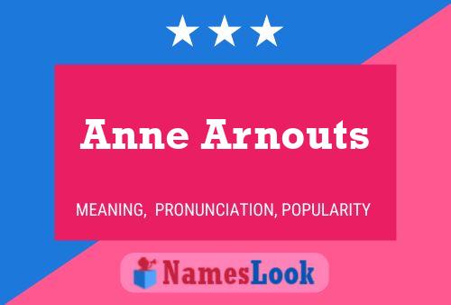 Anne Arnouts Namensposter