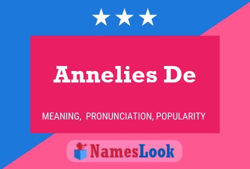 Annelies De Namensposter