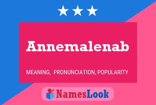 Annemalenab Namensposter