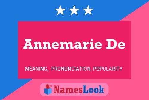 Annemarie De Namensposter