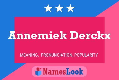 Annemiek Derckx Namensposter