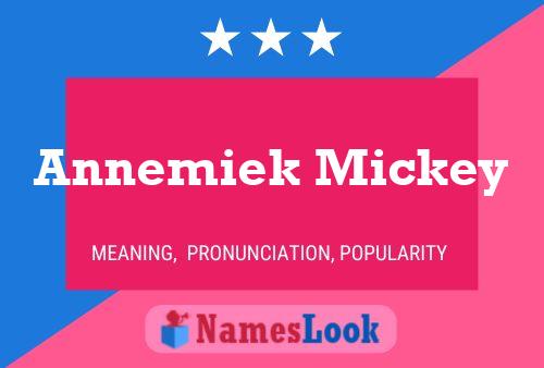 Annemiek Mickey Namensposter