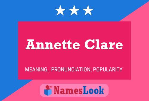 Annette Clare Namensposter