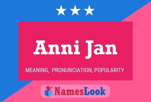 Anni Jan Namensposter