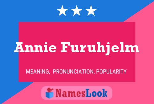 Annie Furuhjelm Namensposter