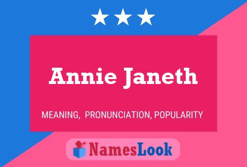 Annie Janeth Namensposter