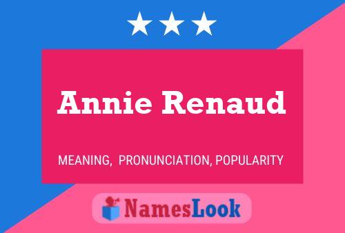 Annie Renaud Namensposter