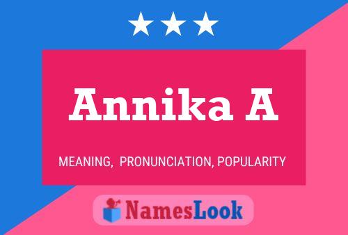 Annika A Namensposter