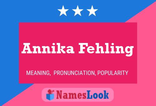 Annika Fehling Namensposter