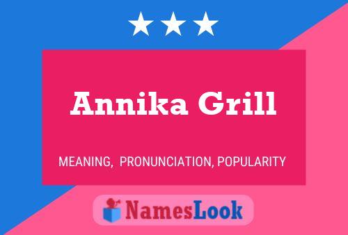 Annika Grill Namensposter