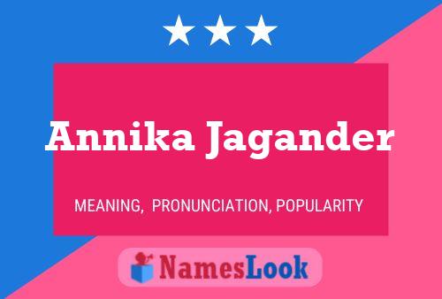 Annika Jagander Namensposter