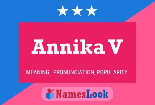 Annika V Namensposter