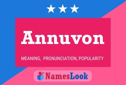 Annuvon Namensposter